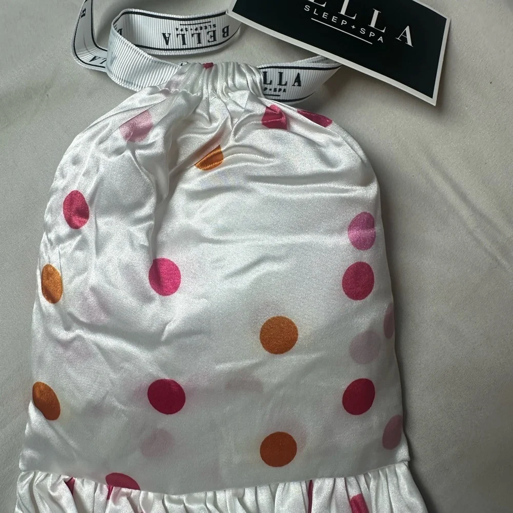 Set of 2 Bella Sleep Spa Ruffled Satin Pillowcase-Confetti, Standard Size